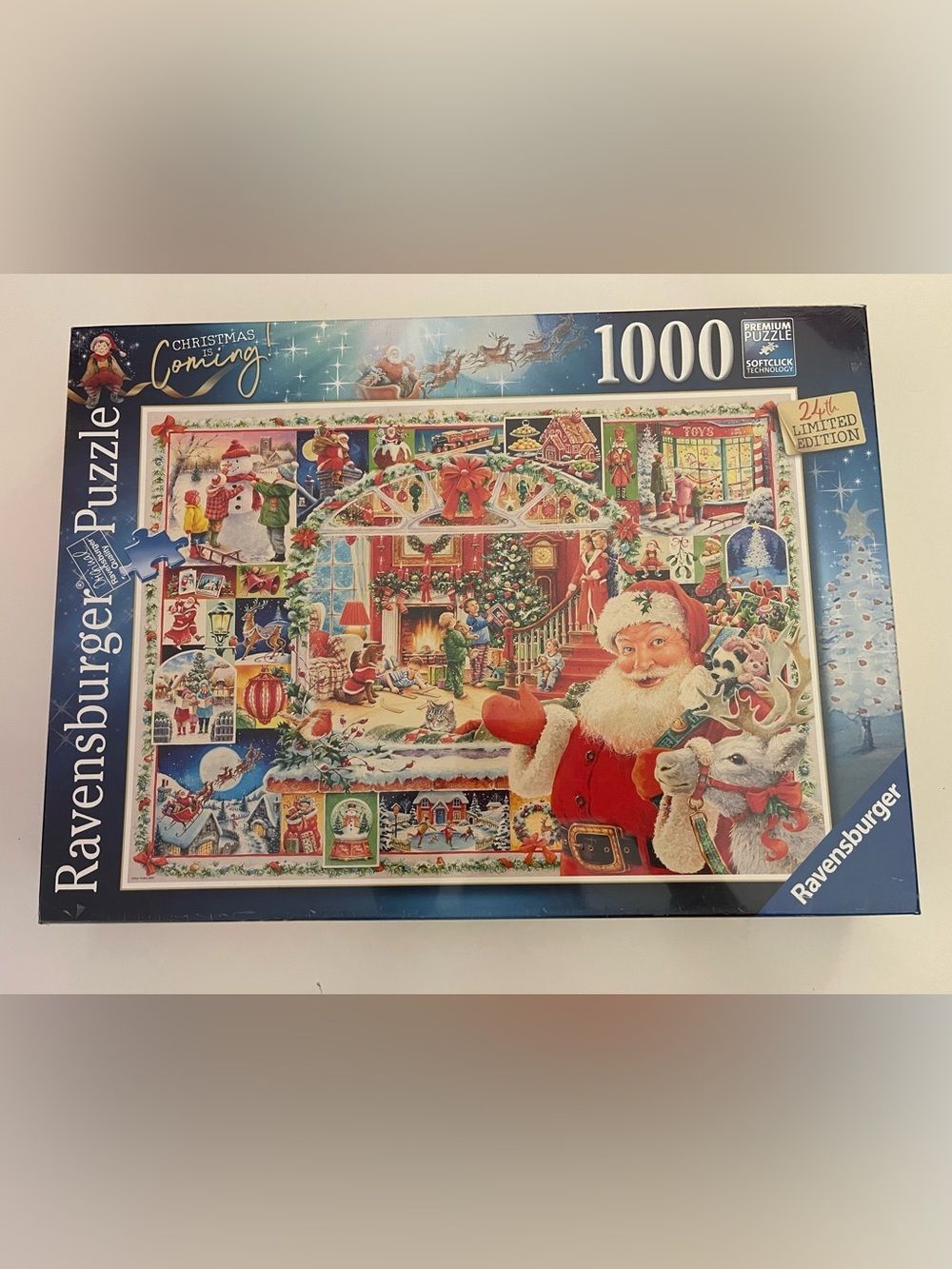 RAVENSBURGER “Santa Is Coming” 1000-Piece Puzzle 24th Limited Edition 2020 NEW